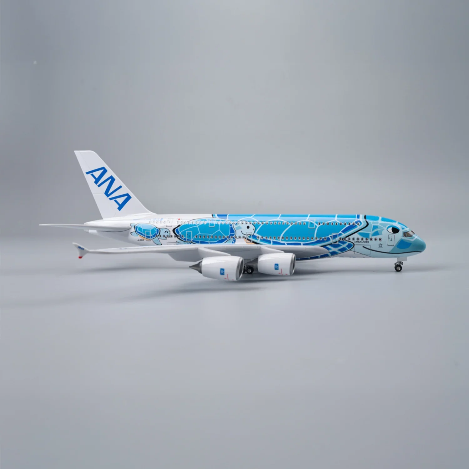 A380 ANA Japan BLUE TURTLE - SCALE 1/160 - 47CM - 18,5 IN - AIRPLANE MODEL - Gallery 6
