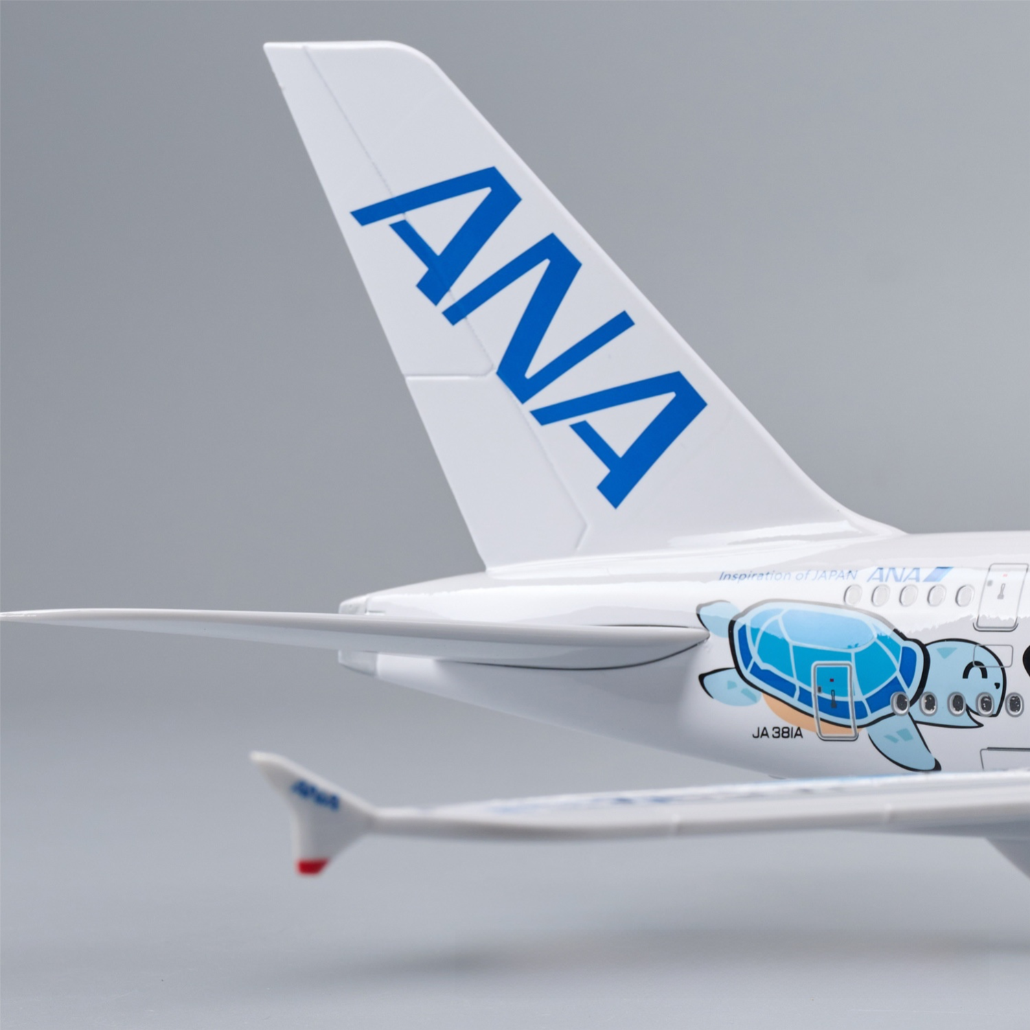 A380 ANA BLUE TURTLE - SCALE 1/160 - 47CM - 18,5 IN - AIRPLANE MODEL