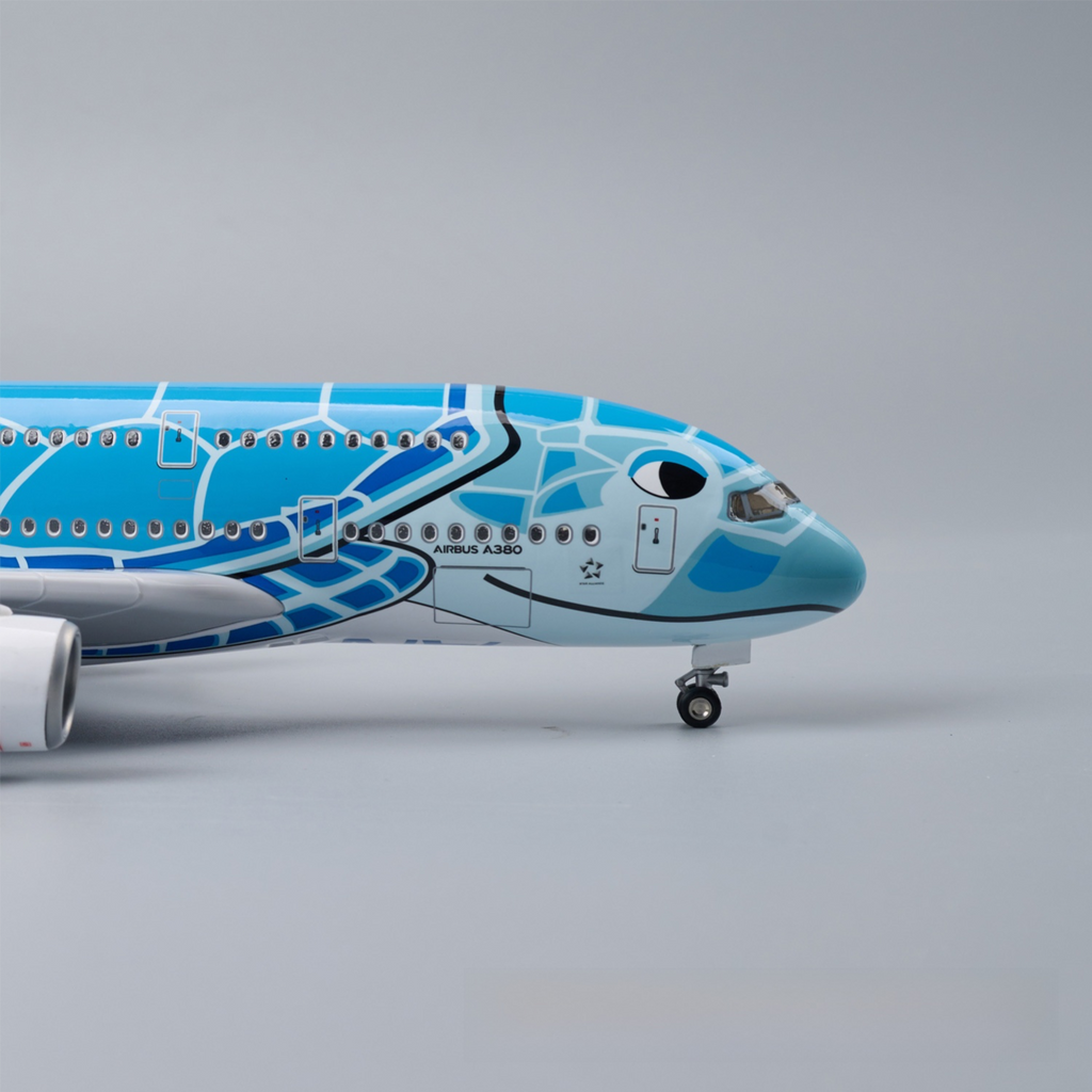 A380 ANA BLUE TURTLE - ESCALA 1/160 - 47 CM - 18,5 PULGADAS - MODELO DE AVIÓN