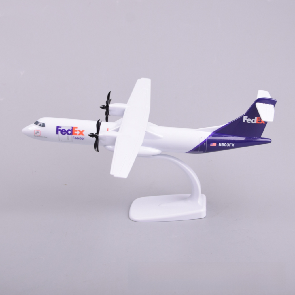ATR 72-600 FedEx Express – Scale 1:100 – 27 cm – Resin – Movable Parts