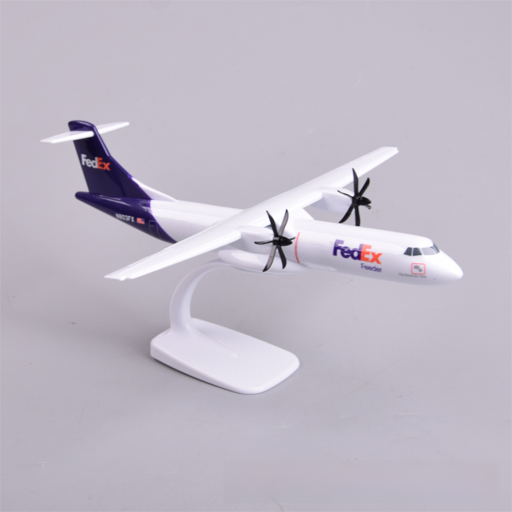 ATR 72-600 FedEx Express – Scale 1:100 – 27 cm – Resin – Movable Parts