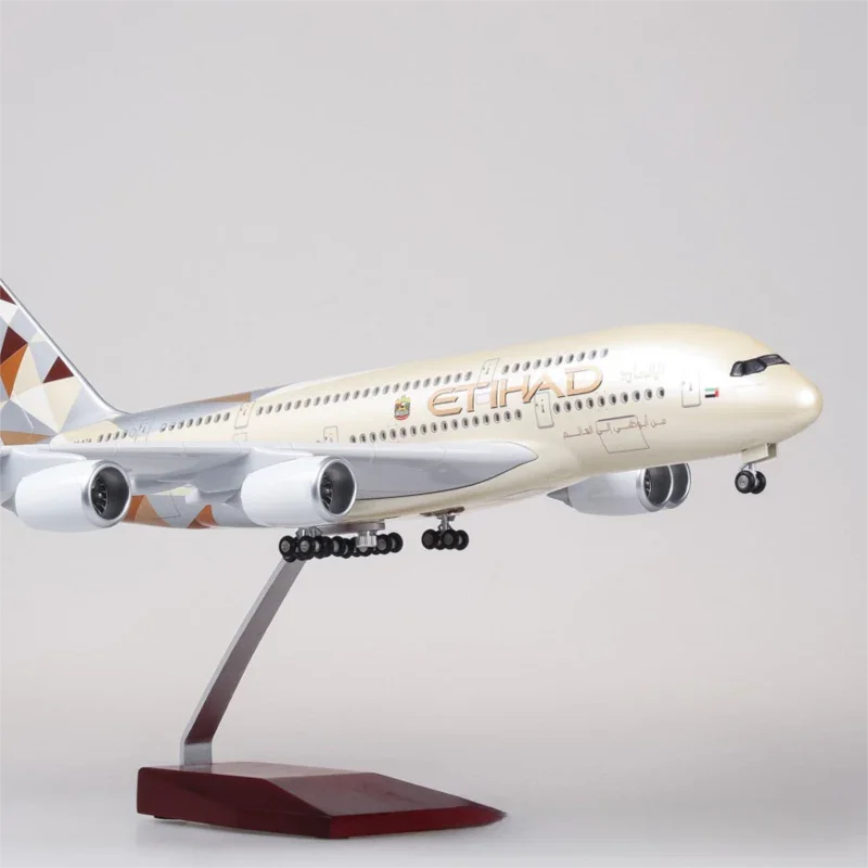Airbus A380 Etihad 1:160 – 47 cm / 18.5 in – LED Lights - Image 2