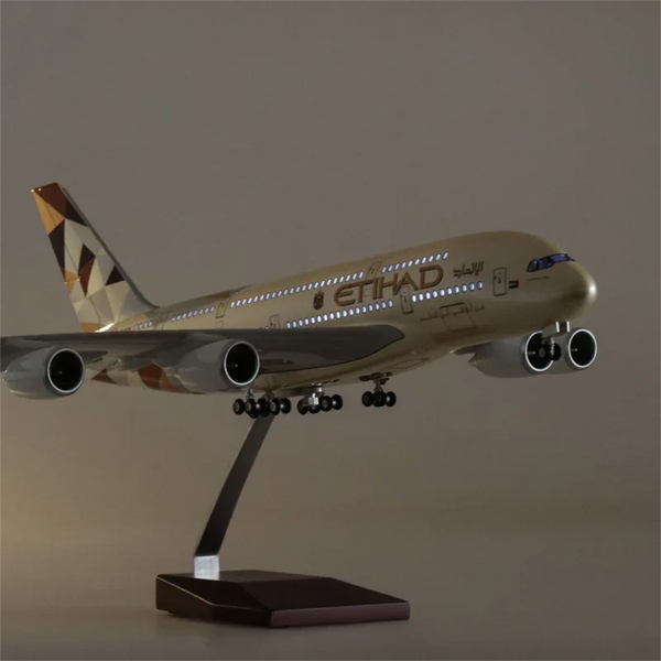 Airbus A380 Etihad 1:160 – 47 cm / 18.5 in – LED Lights