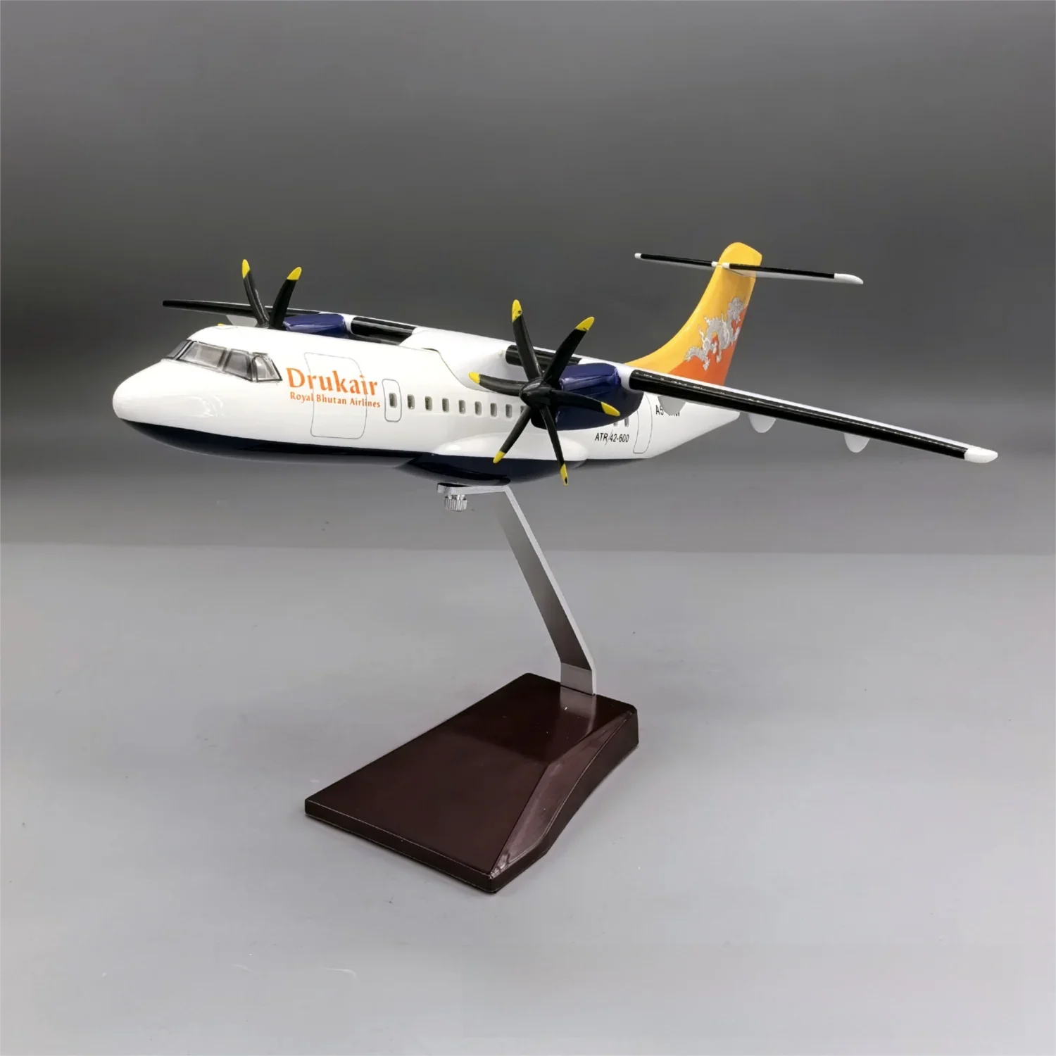 Drukair ATR42-600 Aircraft Model 1:70 Scale - Premium Resin Display with Stand - 32cm/12.6" - Gallery 6