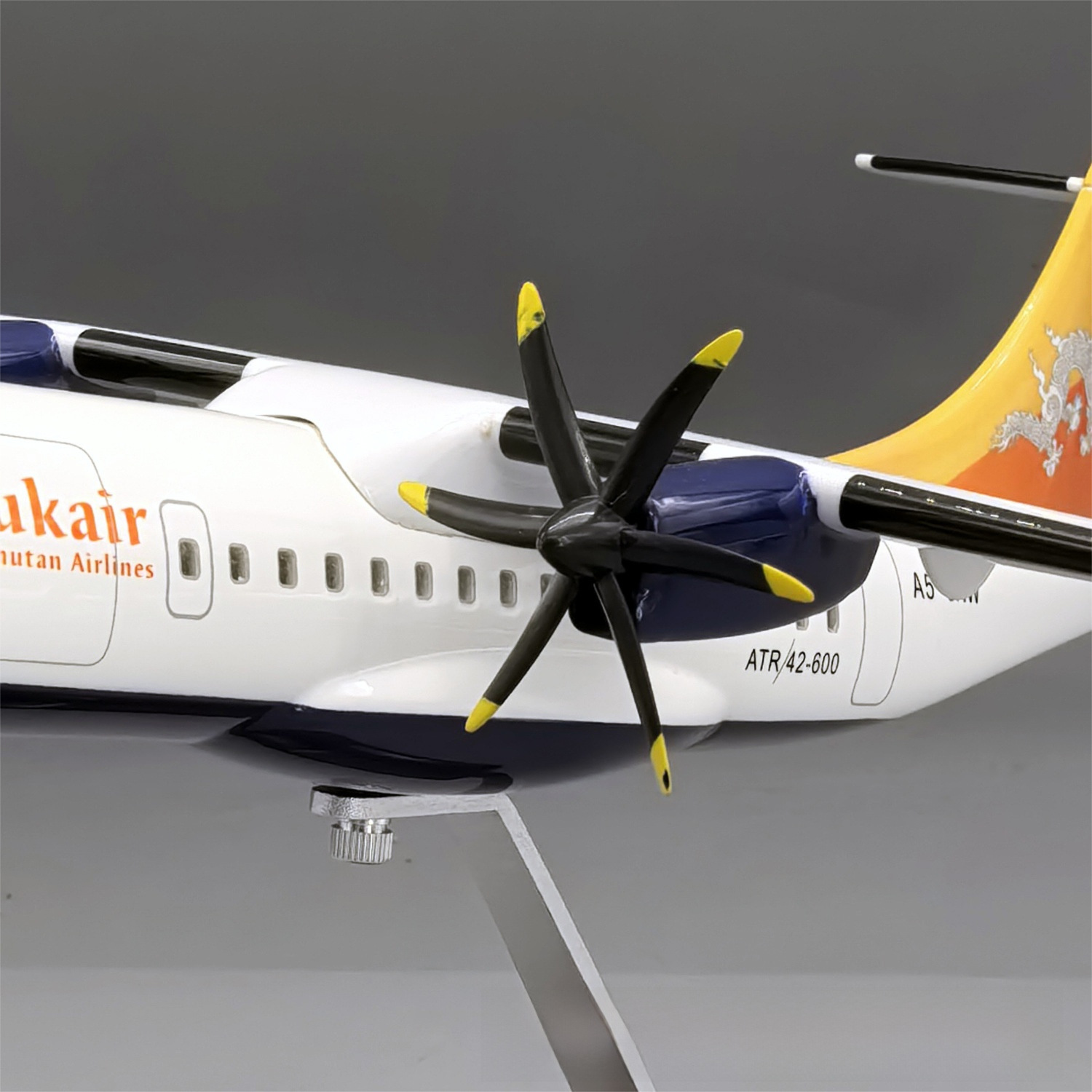 Drukair ATR42-600 Aircraft Model 1:70 Scale - Premium Resin Display with Stand - 32cm/12.6"