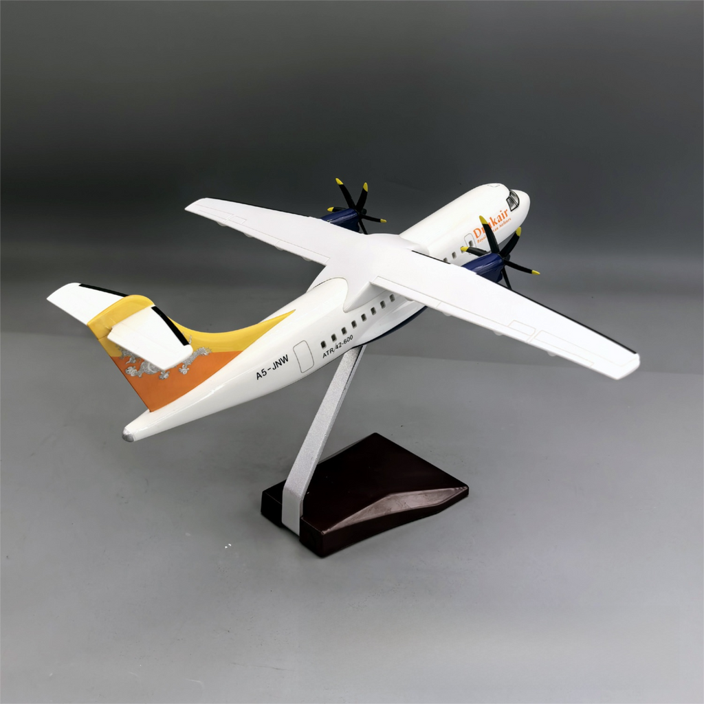 Drukair ATR42-600 Aircraft Model 1:70 Scale - Premium Resin Display with Stand - 32cm/12.6"