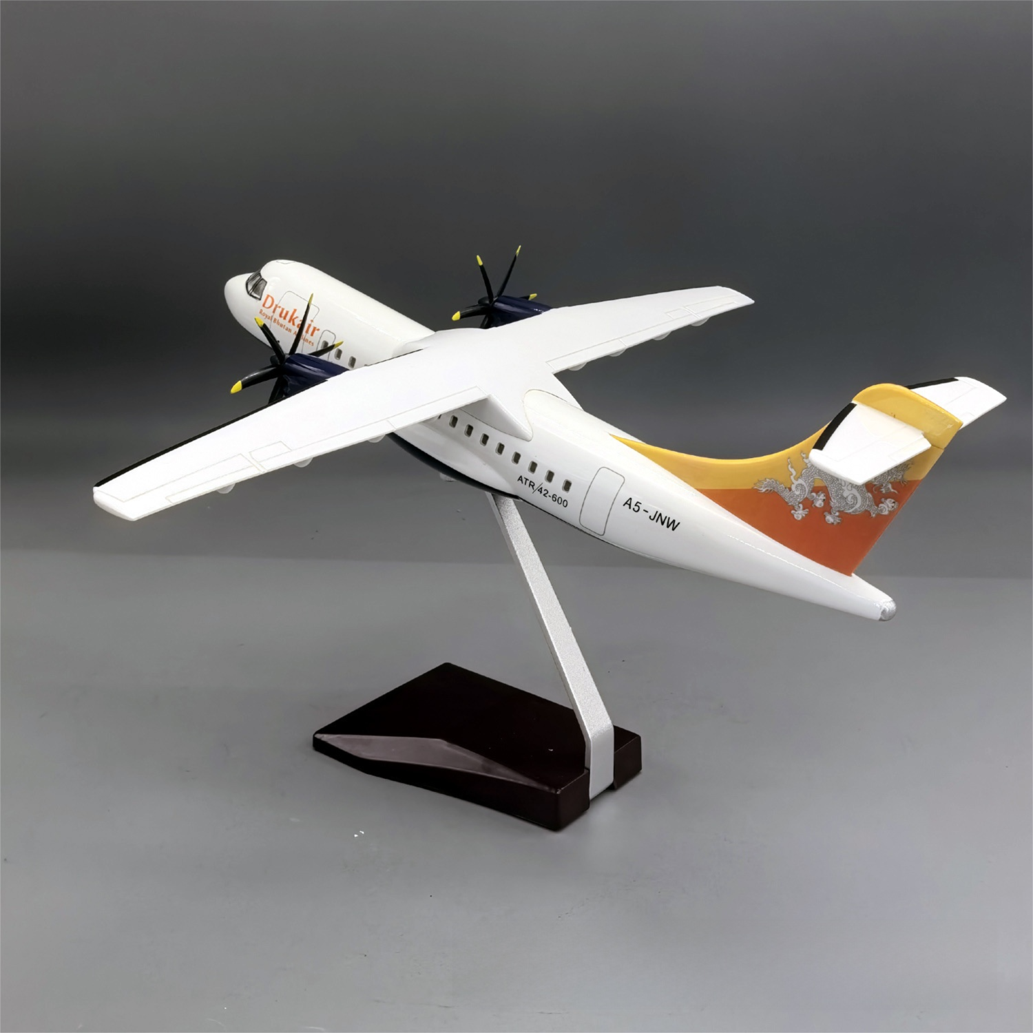 Drukair ATR42-600 Aircraft Model 1:70 Scale - Premium Resin Display with Stand - 32cm/12.6"