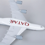 طائرة A380 قطر - مقياس 1/160 - 47 سم - 18.5 بوصة - نموذج طائرة - Thumbnail 5