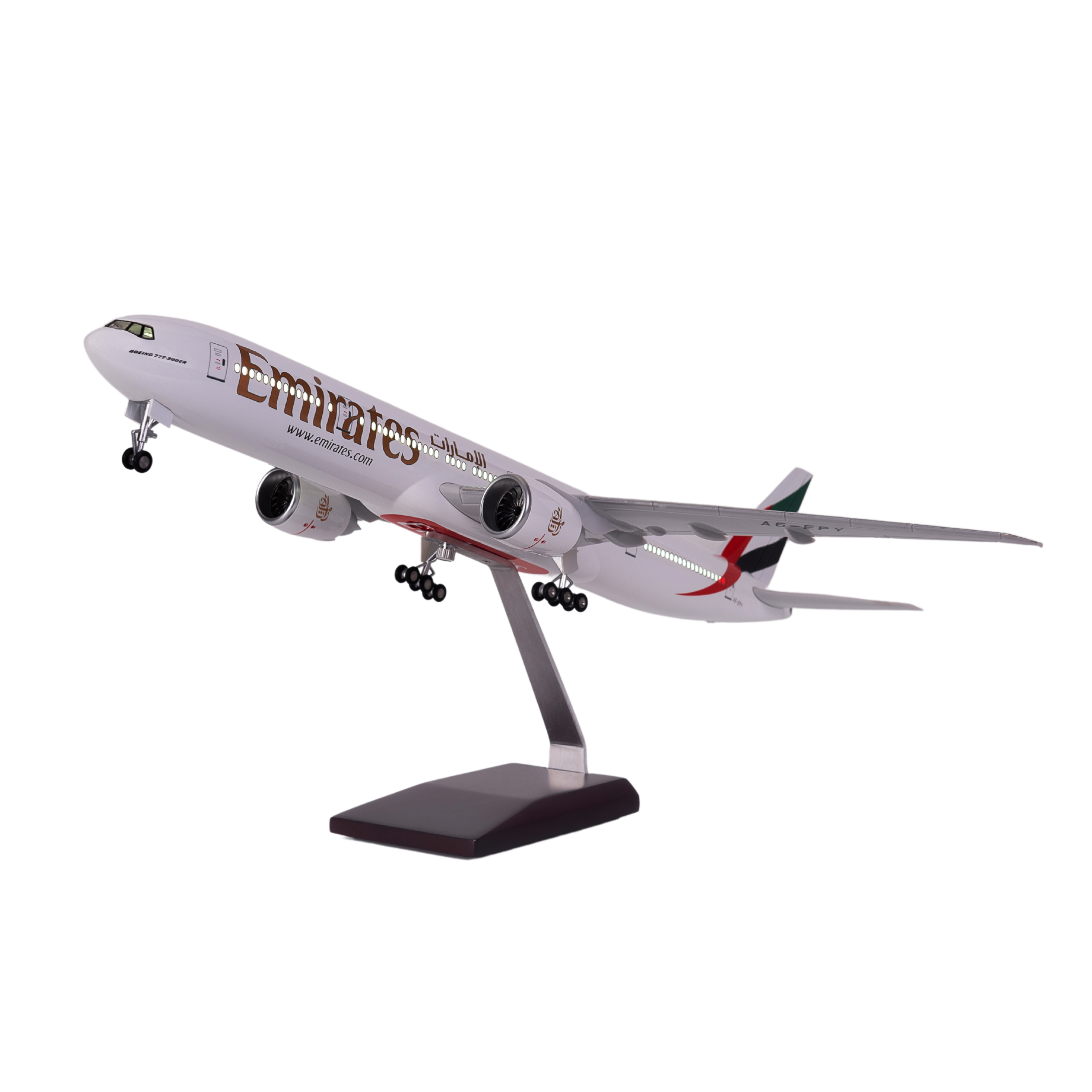 طائرة بوينج 777 الإماراتية – مقياس 1:157 (47 سم / 18.5 بوصة)