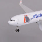 Close-up of the Martinair MD-11 model nose with the forward cargo door open