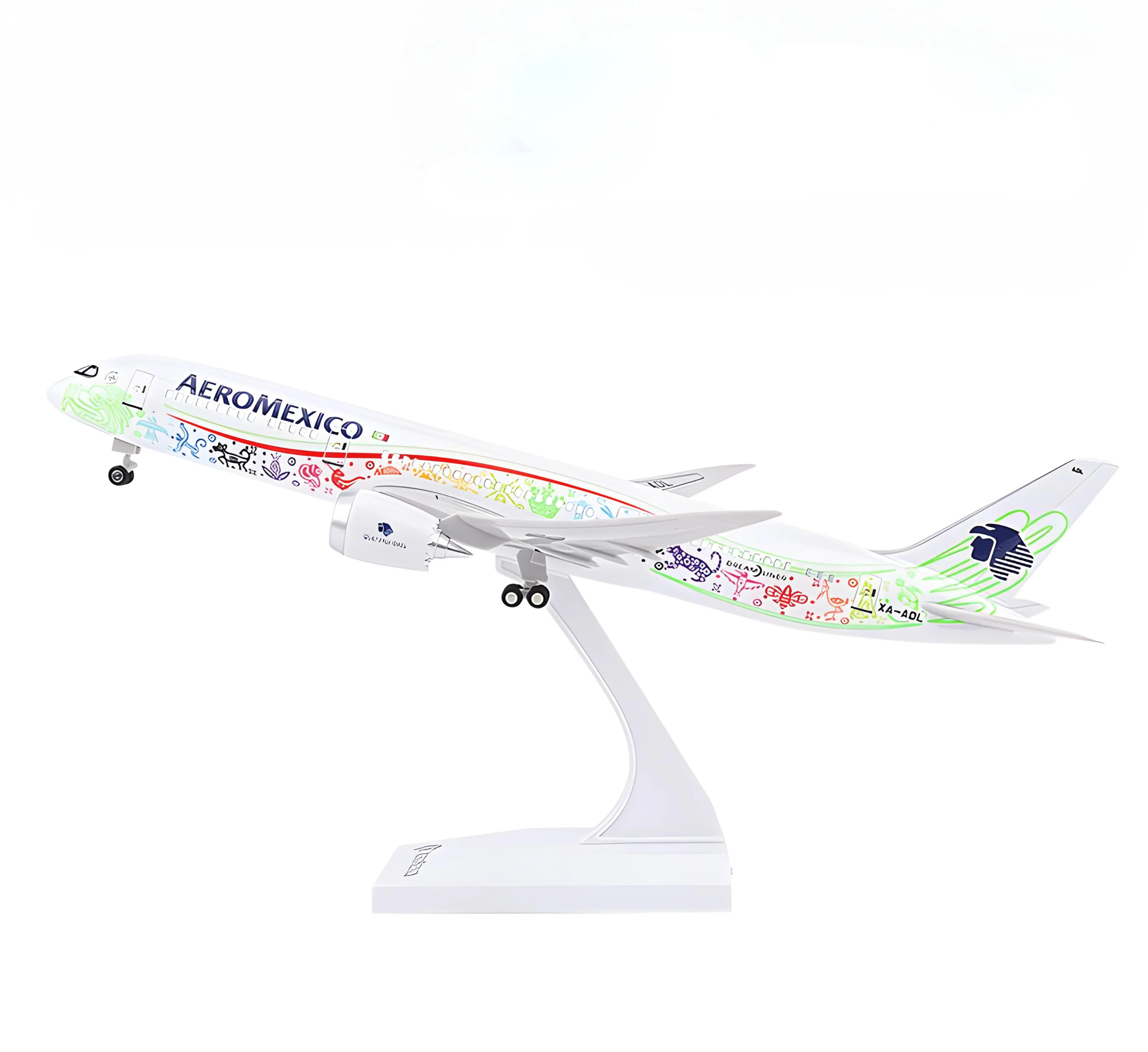 B787 Aeromexico Quetzalcoatl - 30cm - 11.8in - LED & Sound - Airplane Model - Gallery 4