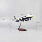 B737-800 Ryanair - Scale 1/80 - 47cm - 18.5 in - Airplane Model