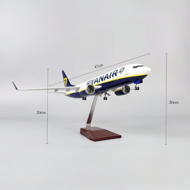 B737-800 Ryanair - Escala 1/80 - 47cm - 18,5 pulgadas