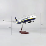B737-800 Ryanair - Scale 1/80 - 47cm - 18.5 in - Airplane Model - Thumbnail 13