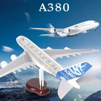 A380 Perspective LED lights- 47cm - 18.5in - Airplane Model