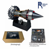 Modelo interactivo de motor turborreactor Rolls-Royce Aero con luces LED 