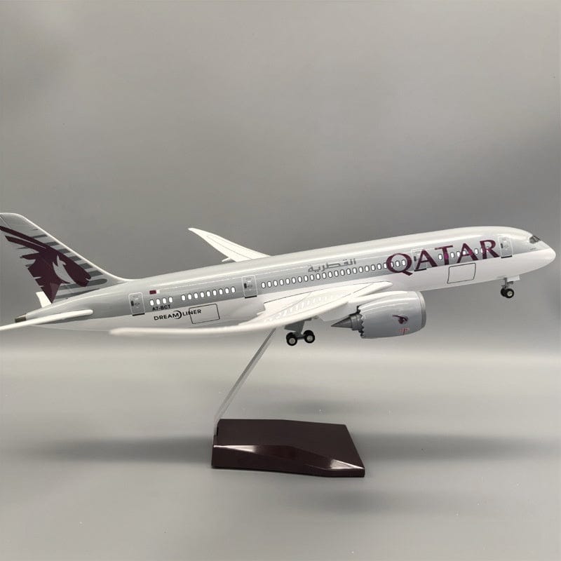 طائرة قطر B787 - مقياس 1/130 - 43 سم - 16.9 بوصة - نموذج طائرة