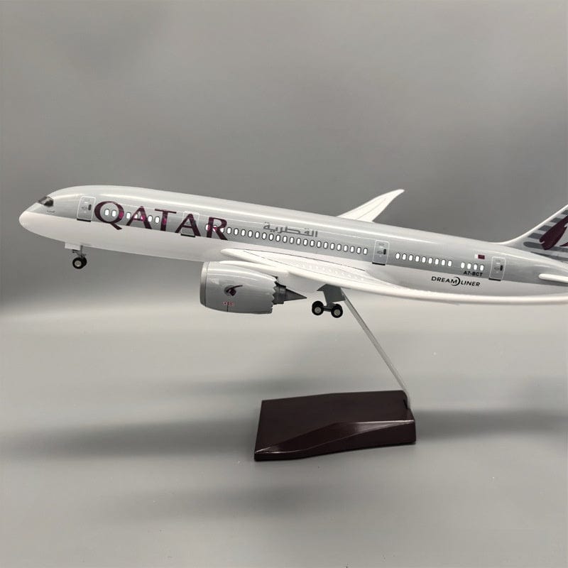 طائرة قطر B787 - مقياس 1/130 - 43 سم - 16.9 بوصة - نموذج طائرة