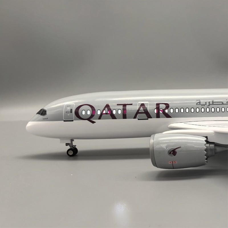 طائرة قطر B787 - مقياس 1/130 - 43 سم - 16.9 بوصة - نموذج طائرة