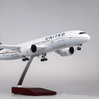 B787-9 United - Escala 1/130 - 43cm - 16.9 in